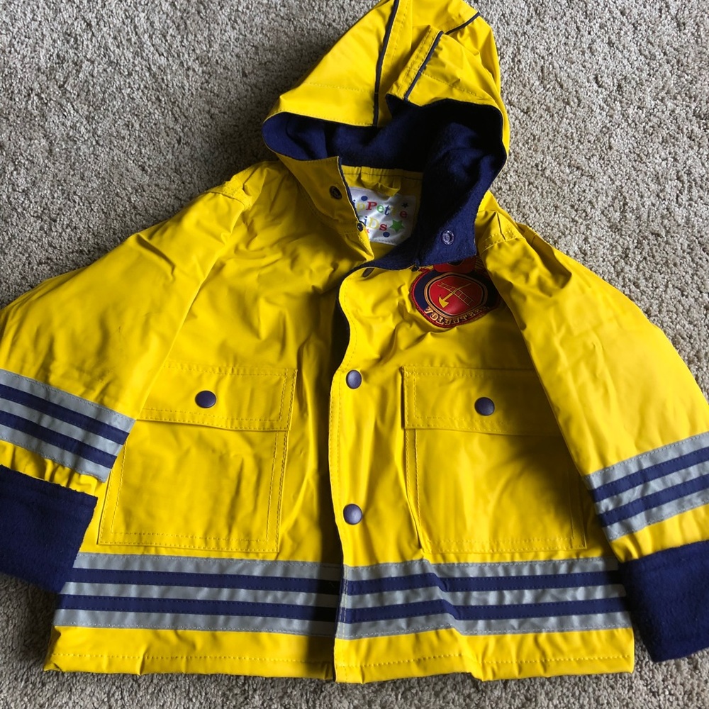 Toddler Fireman rain coat 2T